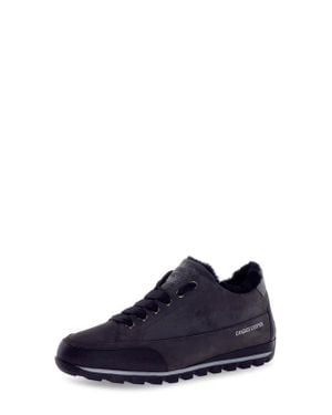 Candice Cooper Runlo Genuine Shearling Lined Sneaker - Blue