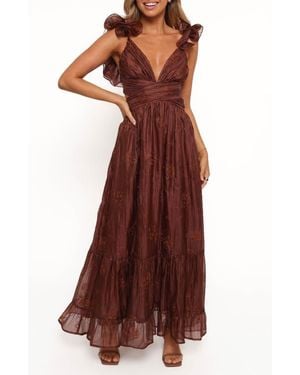 Petal & Pup Harmony Floral Maxi Dress - Red