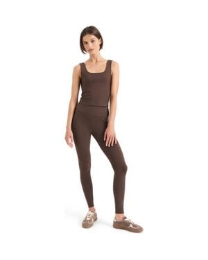 Pact On The Go-To Square Neck Tank Made With Organic Cotton - Brown