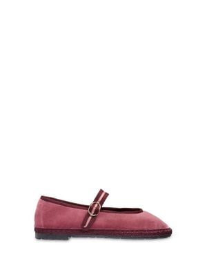 Flabelus Pierre Mary Jane Flat - Red