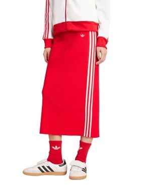 adidas 3-Stripes Midi Skirt - Red