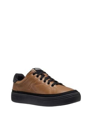 Keen Km1 Leather Court Sneaker - Brown