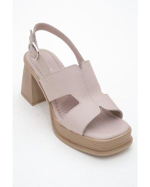 Forever & Always Shoes Zennia Leather Platform Sandal - Multicolor