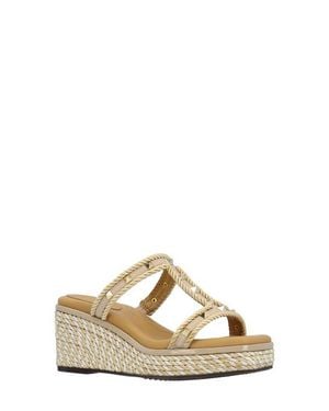 J. Reneé Tavelle Platform Wedge Sandal - Natural