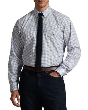 Polo Ralph Lauren Big & Tall Multi Plaid Twill Sport Shirt - Blue