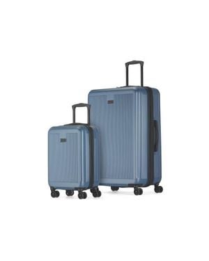 Bugatti Singapore 2 Piece Hardside Luggage Set With Expansion - Blue