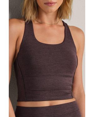 Rhone Revive Longline Bra - Gray