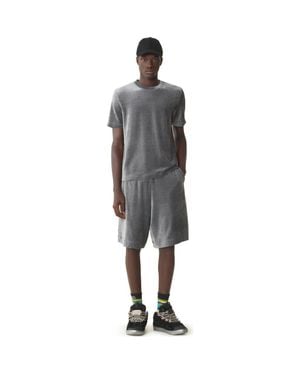 Lanvin Velvet Bermuda Shorts - Gray