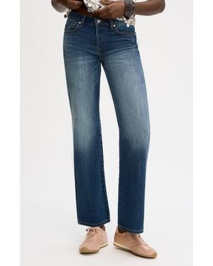 Sam Edelman Low Rise Slouchy Girlfriend Jeans - Blue
