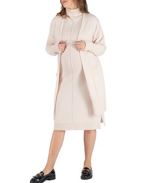 Cache Coeur Cashmere Maternity Cardigan Laurie - Natural
