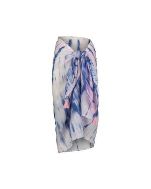 MER ST BARTH Cotton Saline Pareo Rose Shibori - Blue