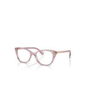 Ralph 53Mm Rectangle Optical Glasses - Pink