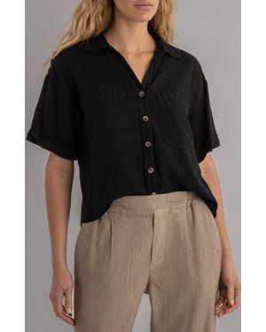 Kut From The Kloth Brianna Boxy Shirt - Black