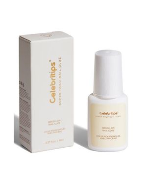 CELEBRITIPS Super Hold Brush On Nail Glue - White