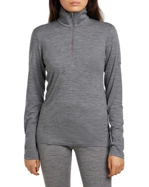 Icebreaker 200 Oasis Merino Wool Half Zip Pullover - Gray