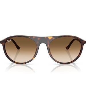 Ray-Ban 59Mm Gradient Square Sunglasses - Brown