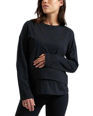 Ripe Maternity Claud Long Sleeve Nursing Top - Black