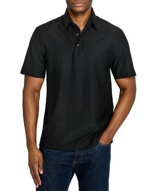 Brooklyn Brigade Solid Mapleton Luxe Cross Dyed Polo - Black