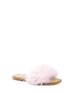 Zigi Faux Fur Slide Sandal - Pink