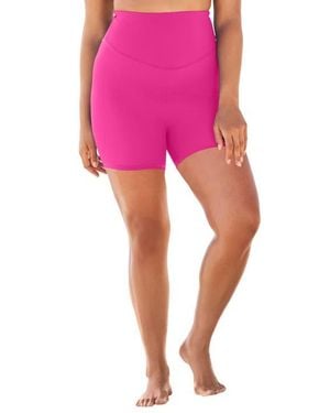 Swim 365 360° Powermesh Swim Boy Short With Tummy Control - Pink