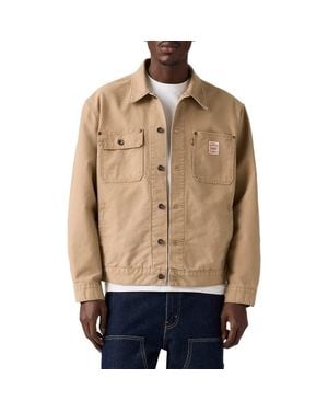 Levi's Sunrise Cotton Canvas Trucker Jacket - Natural