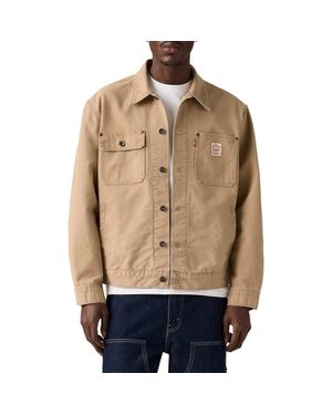 Levi's Sunrise Cotton Canvas Trucker Jacket - Natural