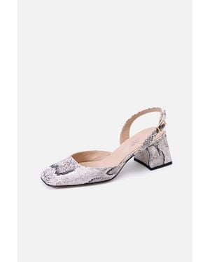 Bells & Becks Lana Mid-Heel Slingback - White