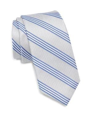 Nordstrom Menson Stripe Silk Tie - Blue