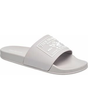 TRUE RELIGION Kendrick Logo Slide - White
