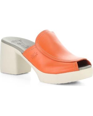 Fly London Flae Platform Sandal - Orange