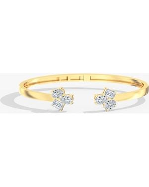 Everlee Multi Shape Cluster Cuff Lab Diamond - Metallic
