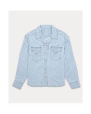 Fortela Berthe Chambray Shirt - Blue
