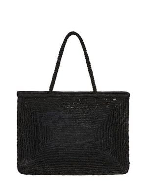 Vitamin A Amani Raffia Tote - Black
