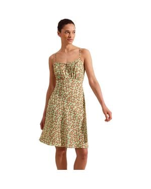 Ro&zo Ditsy Mini Dress - Natural