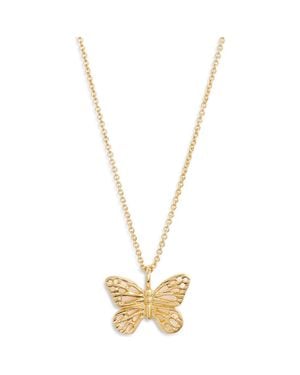 Kiara by Ki-Ele Taylor Butterfly Pendant Necklace - Metallic