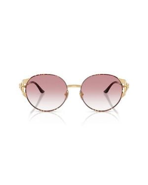 Versace 54Mm Round Sunglasses - Pink