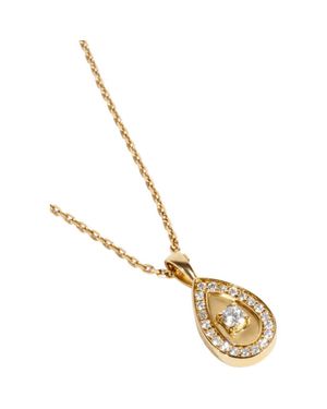 ZARUX Grace Teardrop Necklace - Metallic