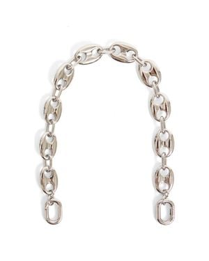 Clare V. Shortie Mariner Chain Strap - White