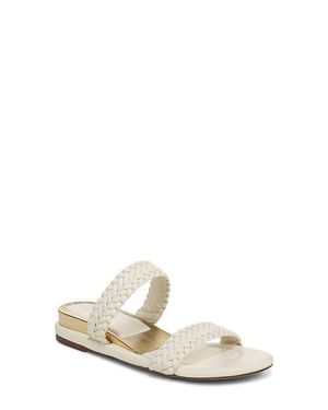 Sarto Maggie Two-Strap Wedge Sandal - White
