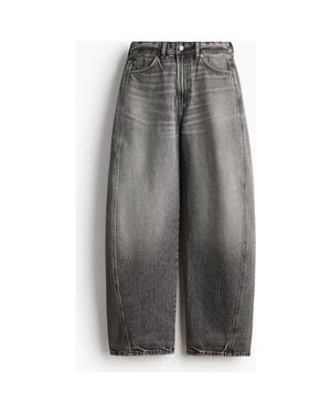 H&M Baggy High Waist Jeans - Gray