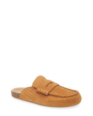 JW Anderson Stitch Penny Loafer Mule - Brown