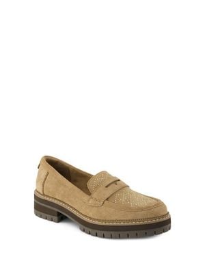 TOMS Cara Platform Penny Loafer - Natural