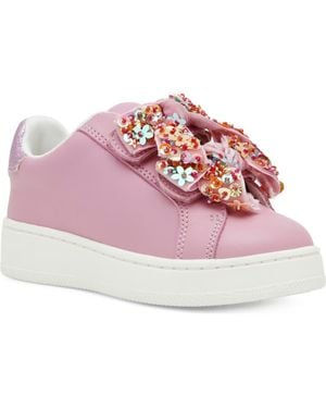 Steve Madden Kids' Ttales Faux Leather Sneaker - Pink