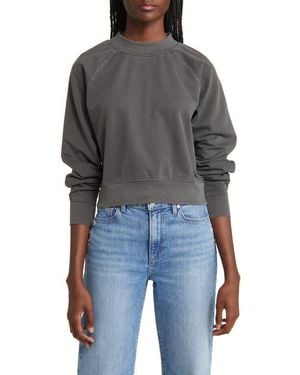 Treasure & Bond Crop Sweatshirt - Black