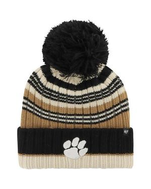 '47 Clemson Tigers Barista Cuffed Knit Hat With Pom - Black