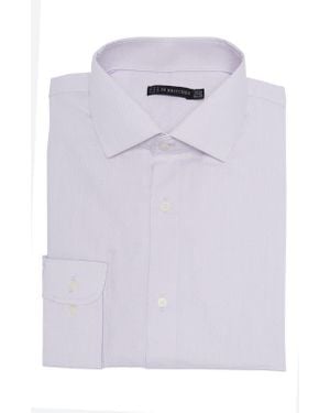 JB Britches Yarn-Dyed Solid Dress Shirt - White