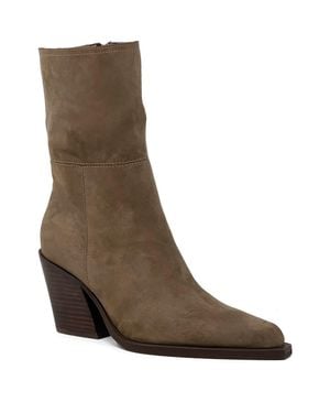Shu Shop Venice Block Heel Bootie - Brown