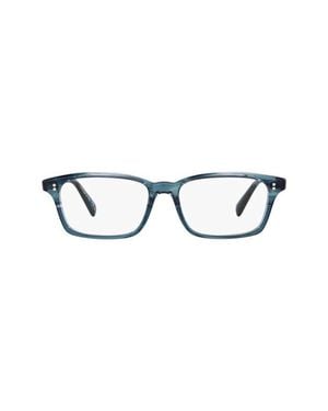 Oliver Peoples 52Mm Rectangle Optical Glasses - Blue