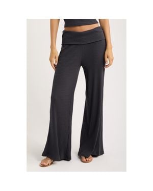 Billabong Sweet Coast Wide Leg Knit Pants - Blue