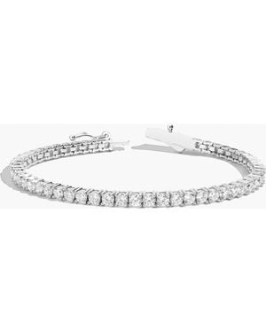AUrate New York Lab Grown 6Ct Sapphire Tennis Bracelet - Metallic